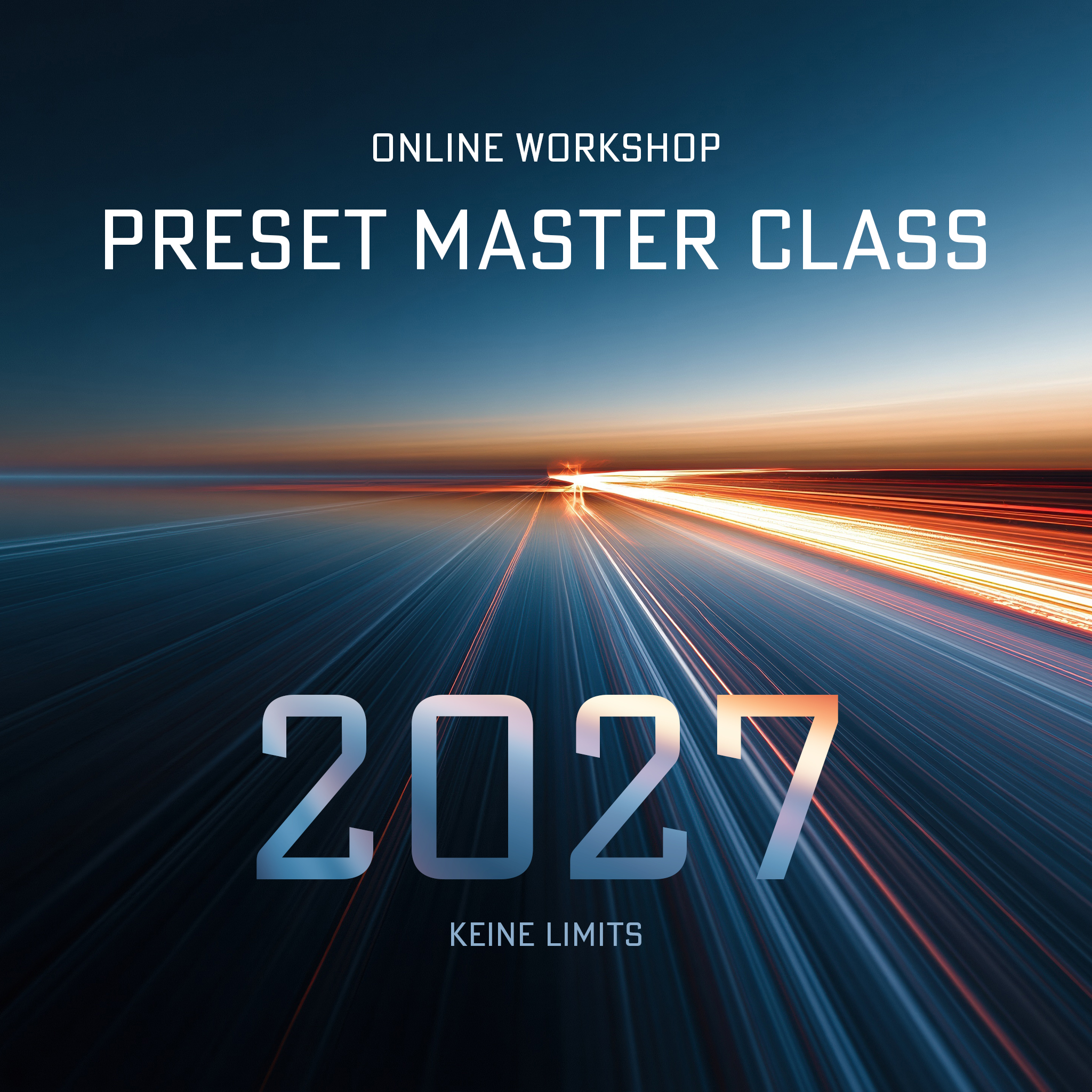 Bildbearbeitung mit Presets - Masterclass (1 x 3h) - 07.12.26
